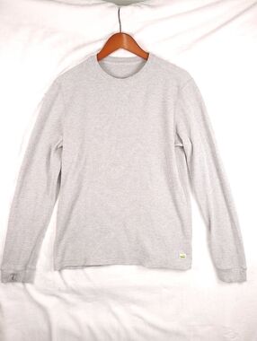 Vuori Waffle Crew Light Heather Grey L V176